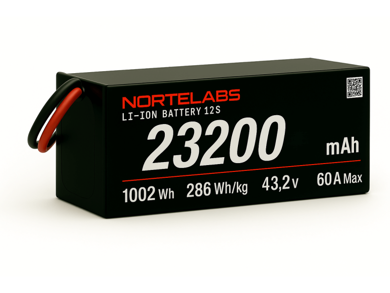 Li-ion 23200mAh 12S4P 43.2V Battery Pack